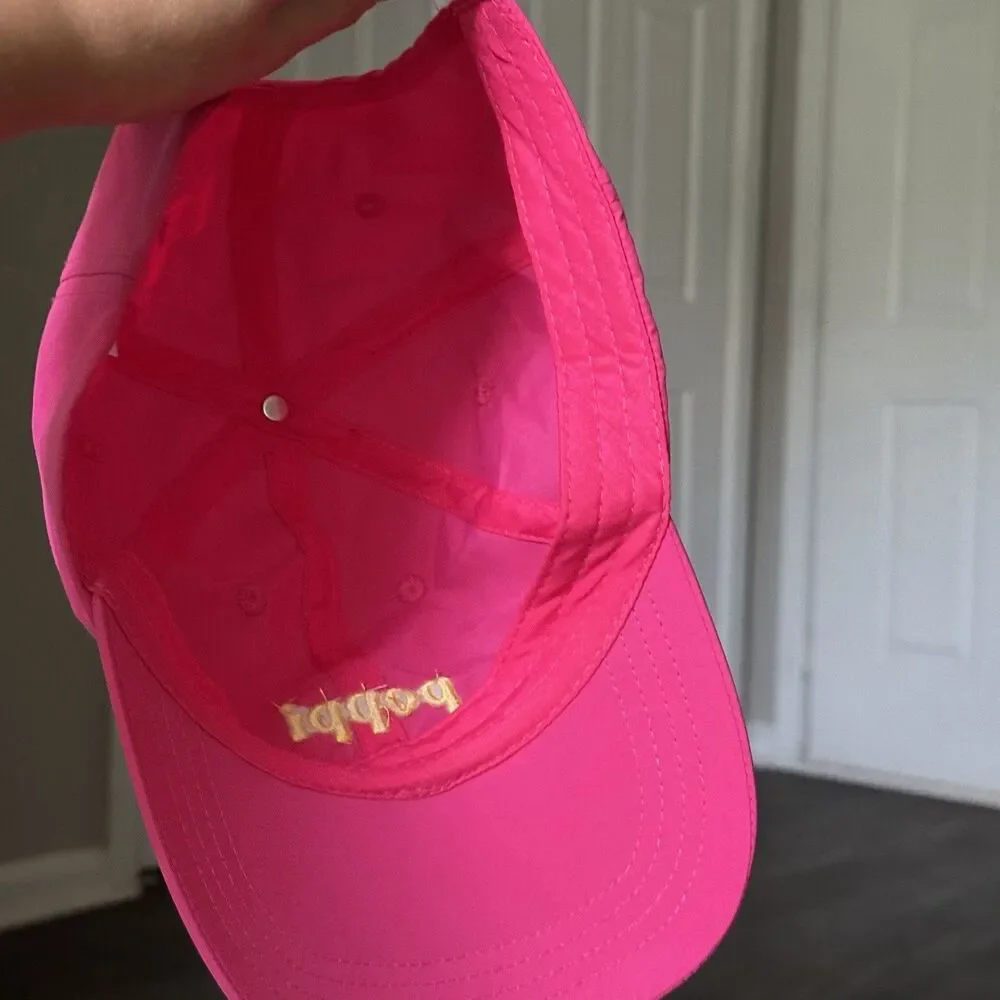 Authentic Poppi Soda Baseball Cap In Pink & Yellow NWOT Rare Merch